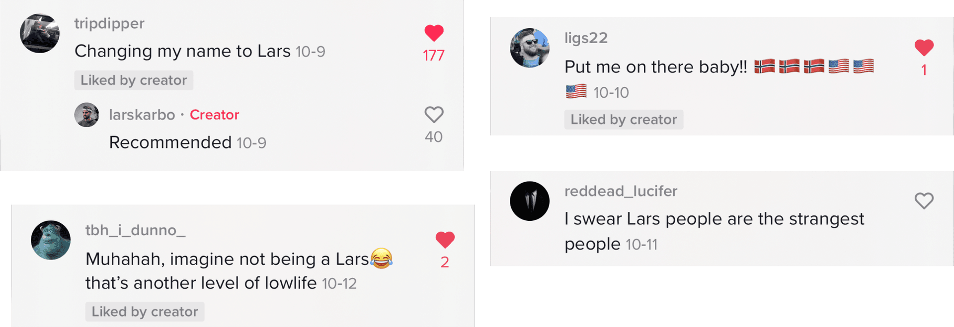 Positive comments on LarsList