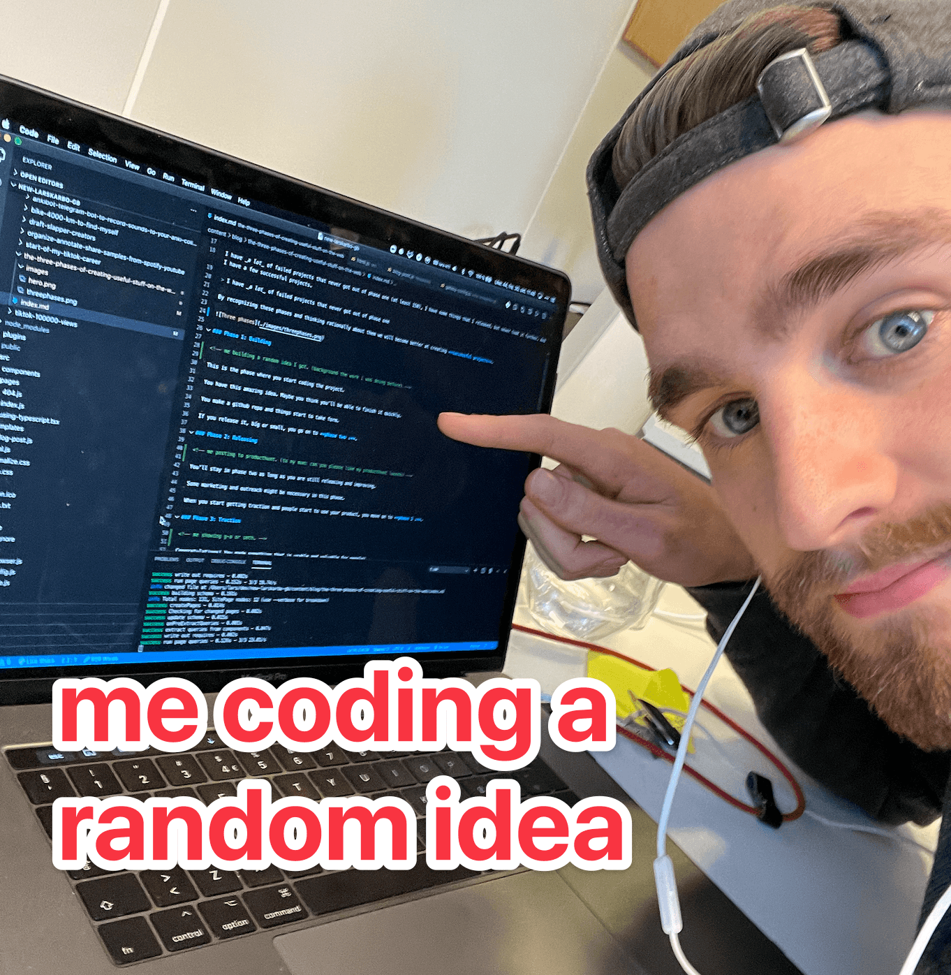 me building a random idea I got